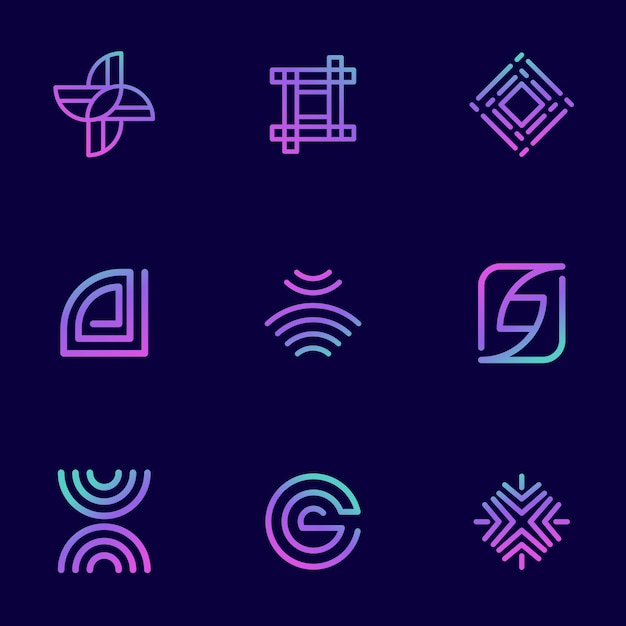 Colorful Geometry Logo Design