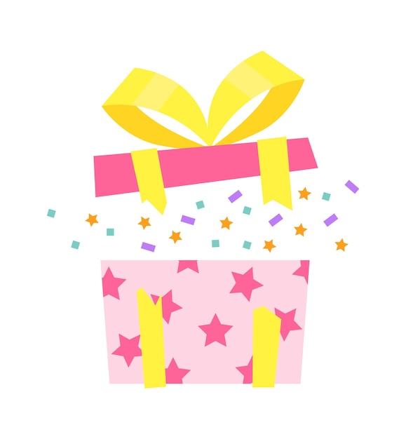 Colorful Gift Box Vector illustration