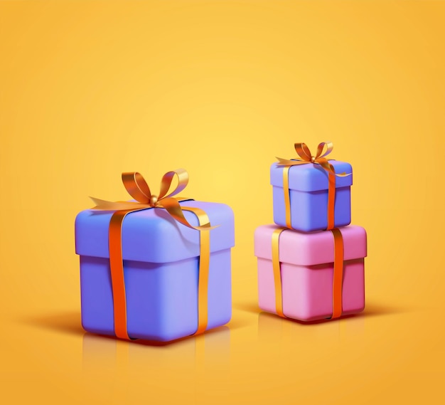 Colorful gift boxes