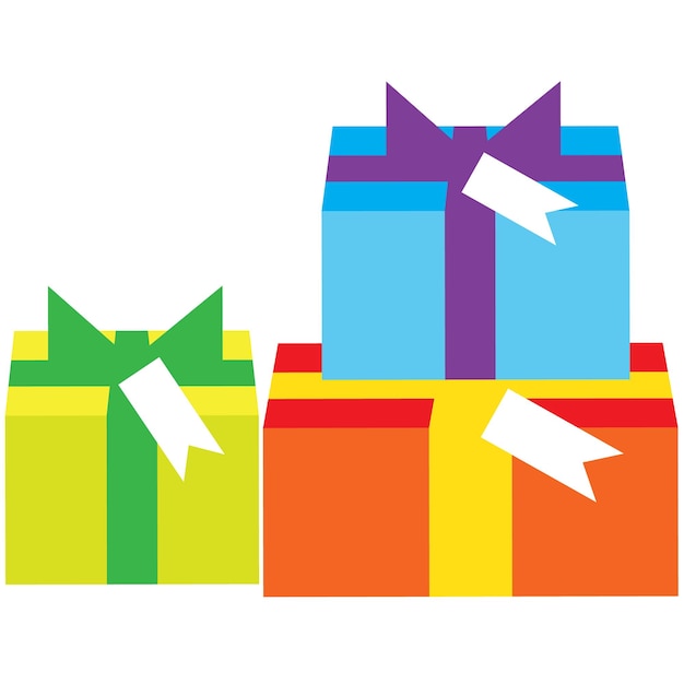 Colorful gifts box. holidays, presents, new year, and celebration concepts.