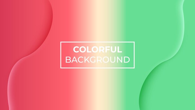 Colorful gradient Background easy to edit