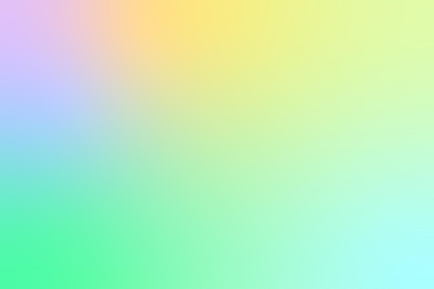Colorful gradient background green yellow blue purple