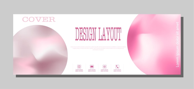 colorful gradient background poster banner interior web design template cover template with colorful gradient