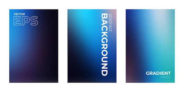 Colorful Gradient Blurry Soft Background Wallpaper Set