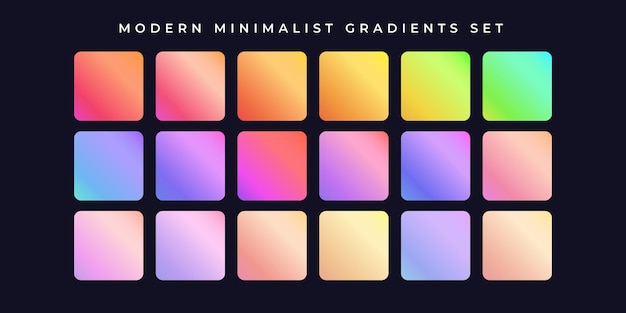 Colorful gradient collection background