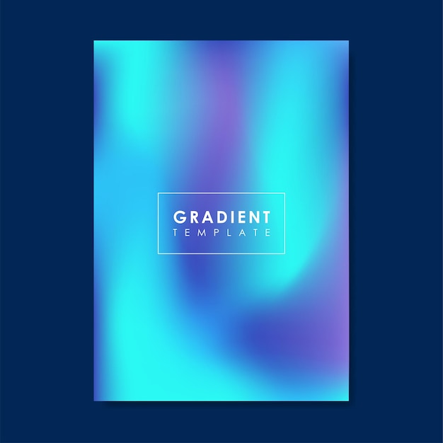 Colorful gradient cover background templates