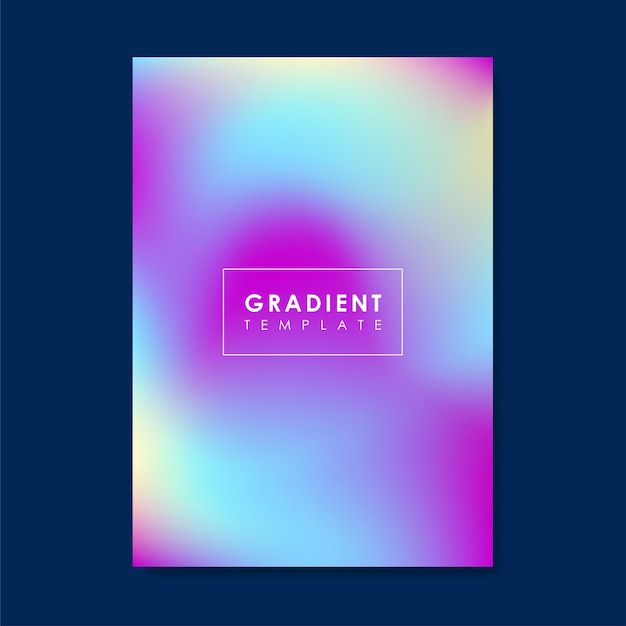 Colorful gradient cover background templates