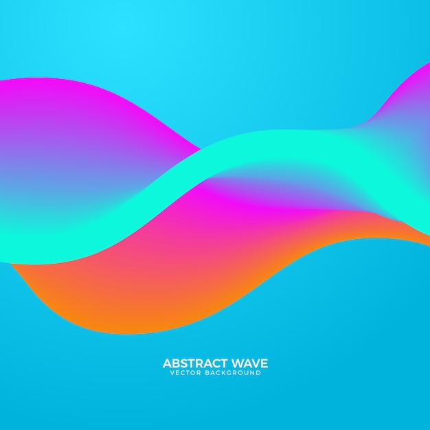 Vector colorful gradient curve business background