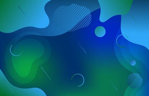 Colorful Gradient Fluid Liquid Dynamic Shape Background