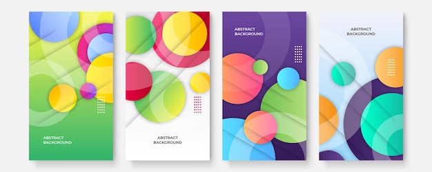 Trama di sfondo con motivo geometrico sfumato colorato per il design della copertina del poster. modello di banner sfumatura astratta di colore minimo. moderna forma d'onda vettoriale per brochure e modello di social media