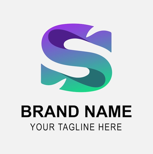 A colorful gradient letter S logo design