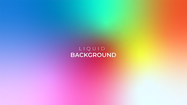 colorful gradient liquid background design