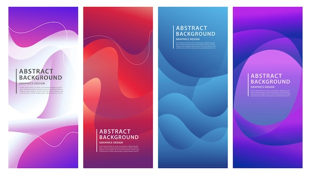 Colorful gradient liquid shape Abstract background for business