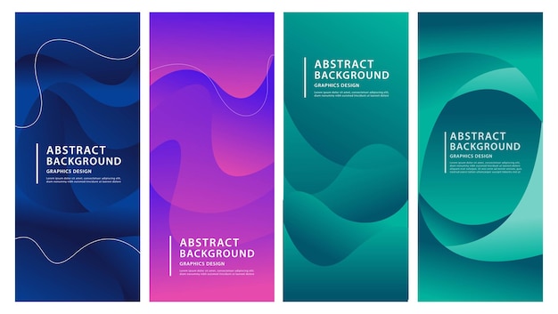 Colorful gradient liquid shape Abstract background for business