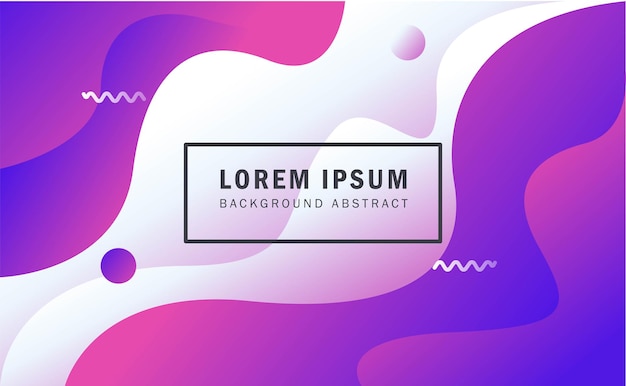 Colorful gradient liquid shape background