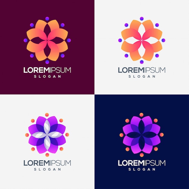 colorful gradient logo design