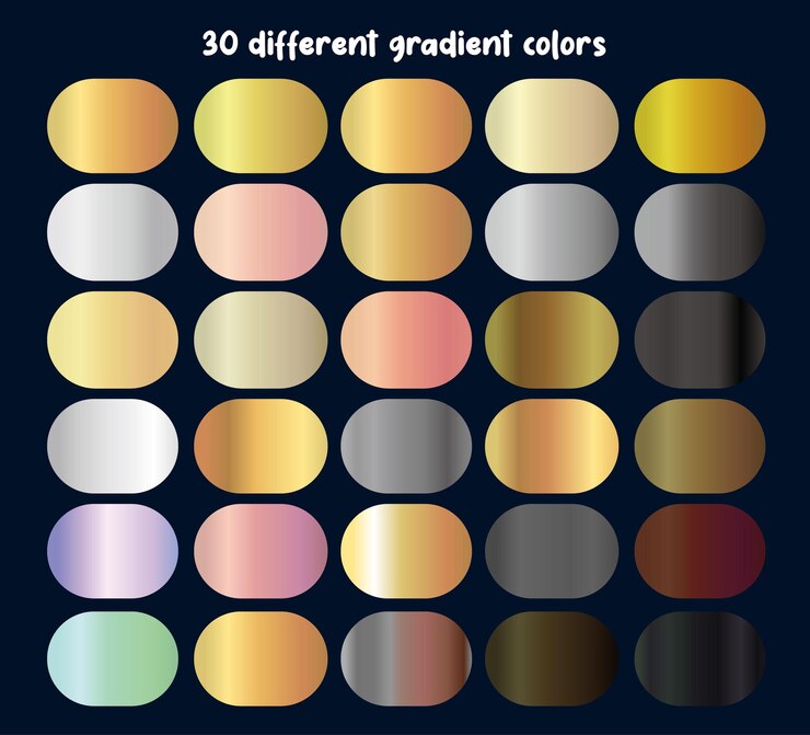 Colorful gradient tone set for modern presentation vector
