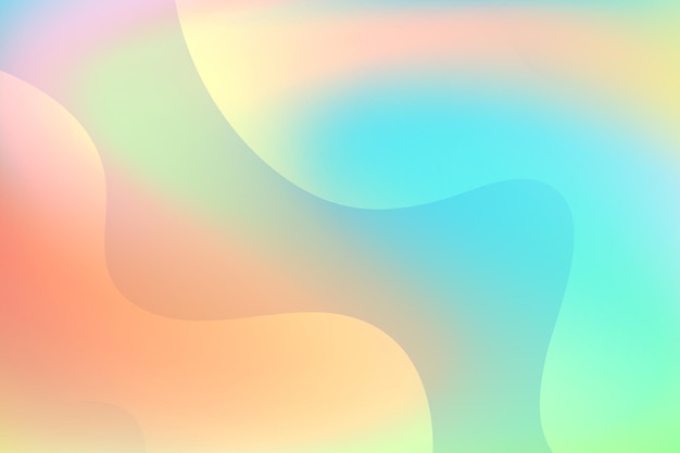 Colorful gradient wavy background