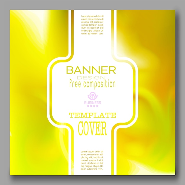 Colorful gradient with blur elements A template for a modern cover banner and title page An idea for the corporate design of a brochure report booklet or presentation