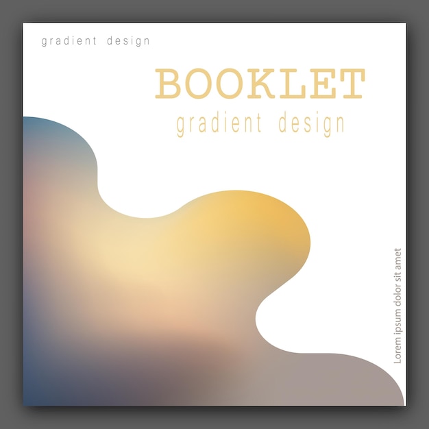 Colorful gradient with blur Template for the cover of a catalog brochure booklet poster banner The title page of the printed edition