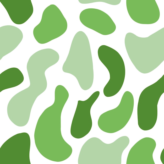 Colorful green spots seamless pattern