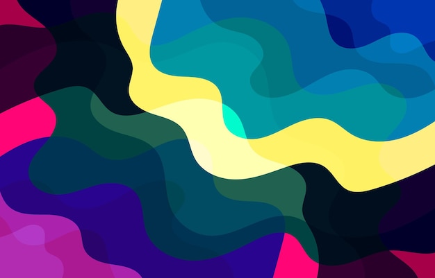 Colorful Groovy background design concept