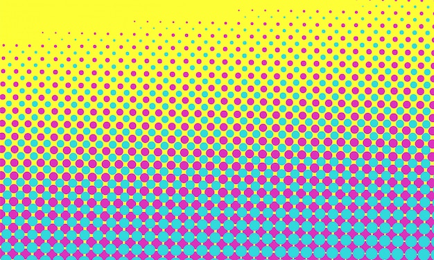 Vector colorful halftone design