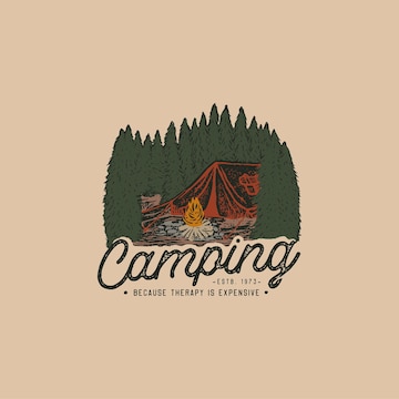 Premium Vector | Colorful hand drawn wilderness badge with mountain ...