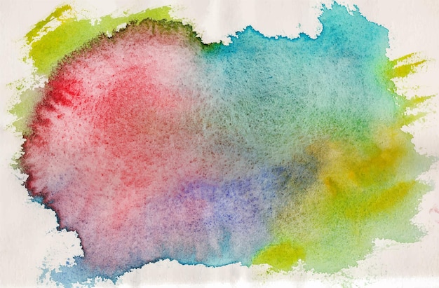 Colorful hand painted abstract watercolor grunge effect  background