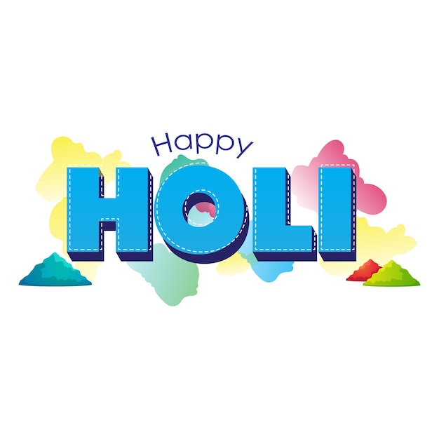 Happy Holi Background and Text Png - Holi Latest (2020) text Png