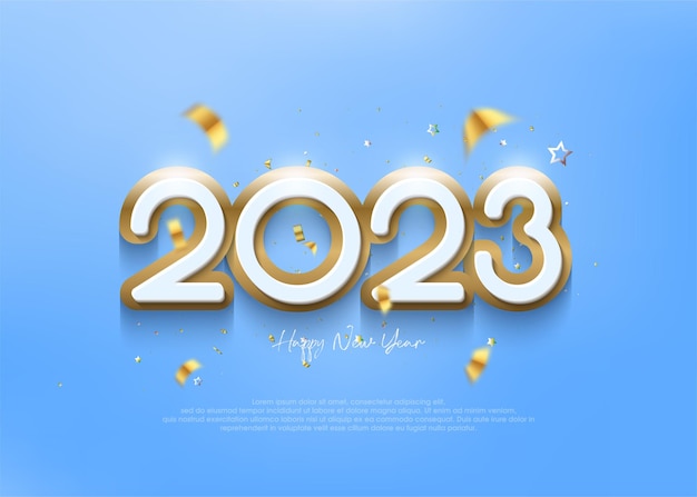 Colorful happy new year greetings 2023