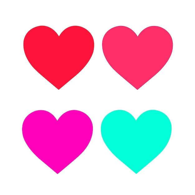 Colorful Heart Vector Design