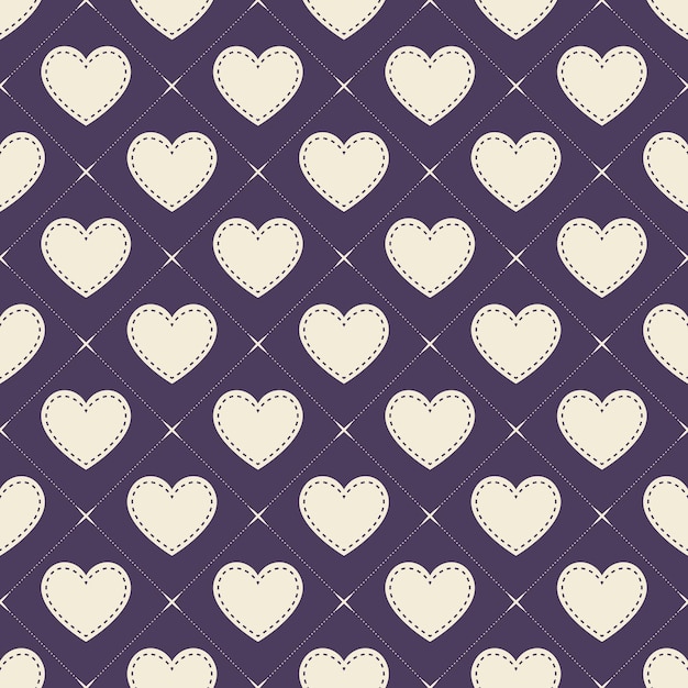 Colorful hearts pattern. Valentines day background for holiday template. Creative and luxury style illustration