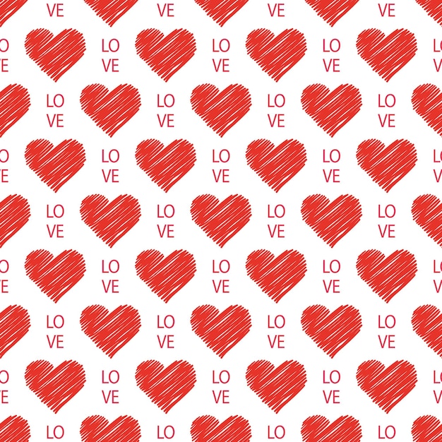 Colorful hearts pattern. valentines day background for holiday template. creative and luxury style illustration
