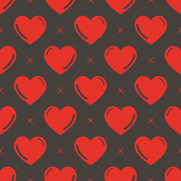 Красочный образец сердца. День Святого Валентина фон для праздничного шаблона. Креативный и роскошный стиль иллюстрации