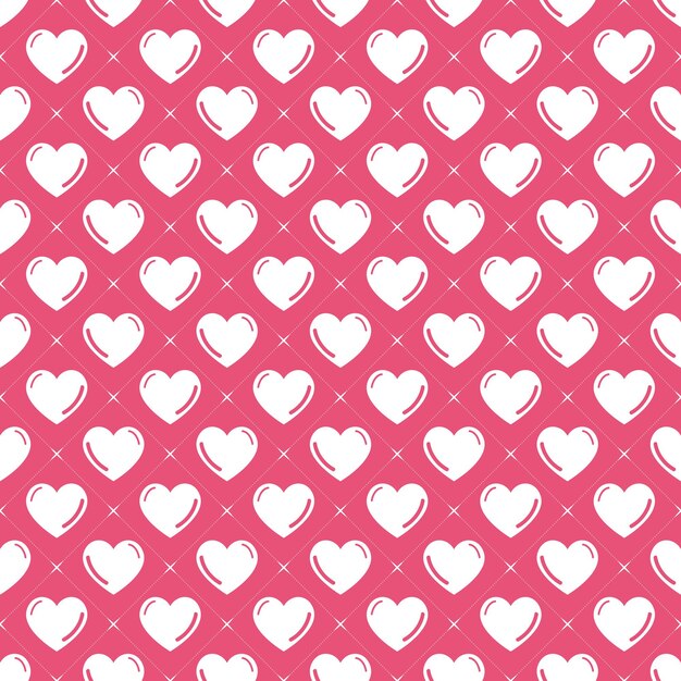 Colorful hearts pattern. Valentines day background for holiday template. Creative and luxury style illustration