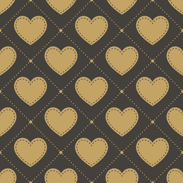 Colorful hearts pattern. Valentines day background for holiday template. Creative and luxury style illustration