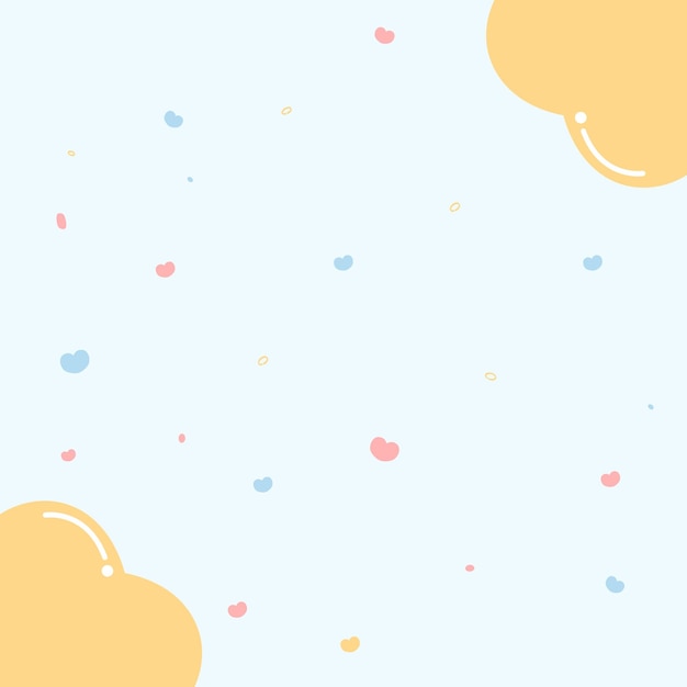 colorful hearts on a white background