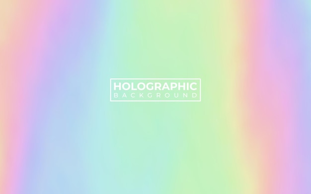 Colorful holographic gradient vector abstract background Summer or spring soft blurred backdrop