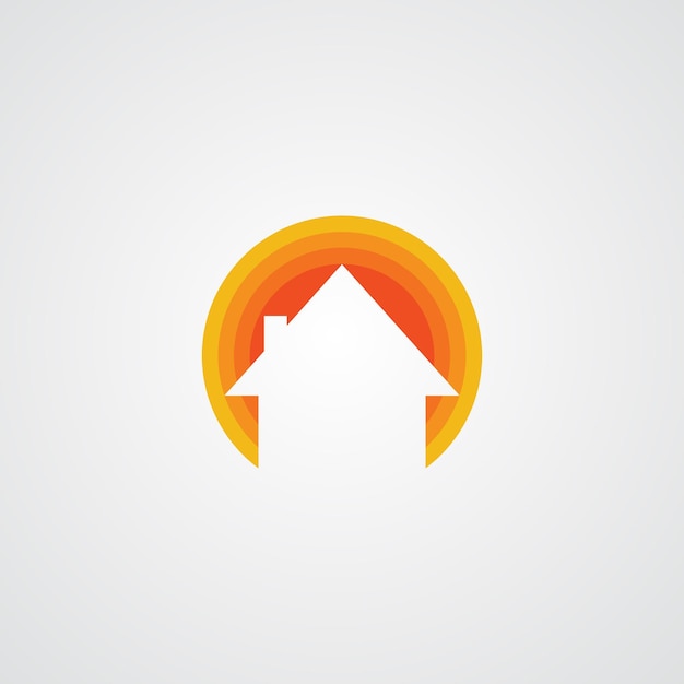 Colorful House Logo Template Design Vector