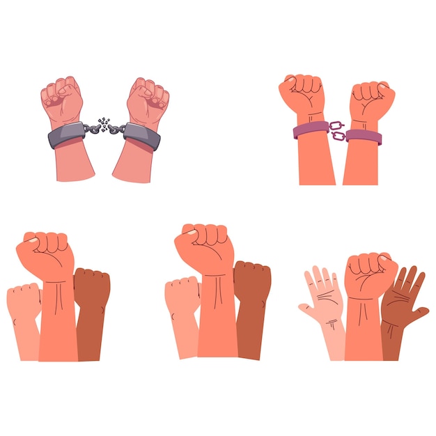 colorful humans rights day symbol