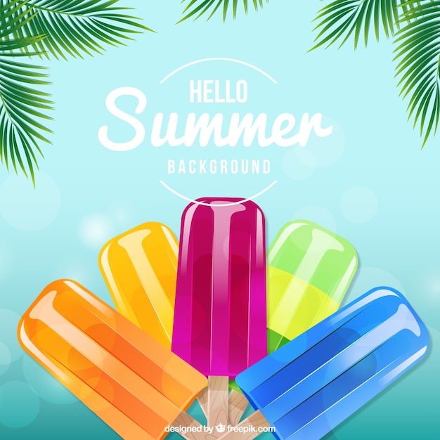 Colorful ice cream background