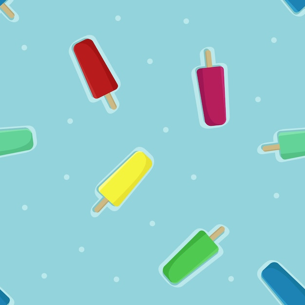 Vector colorful ice pops vector background