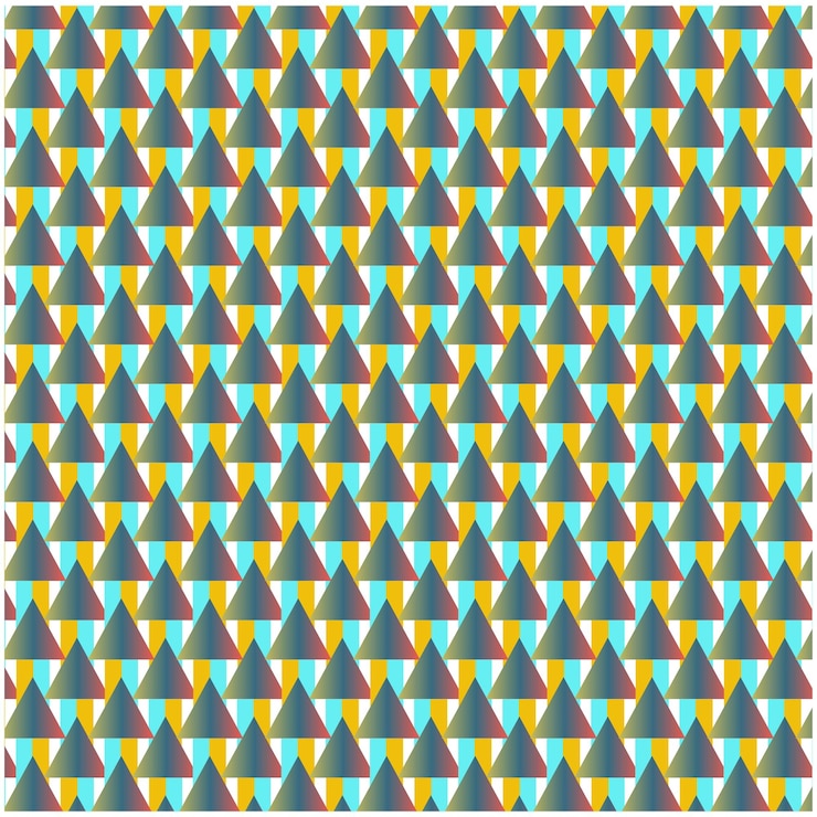 Vector a colorful illustration of a blue yellow and green triangle art geometric pattern of triangles
