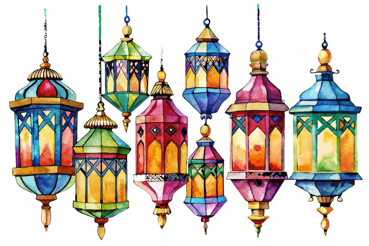 Vector a colorful illustration of a lamp with the word quot the name quot on it