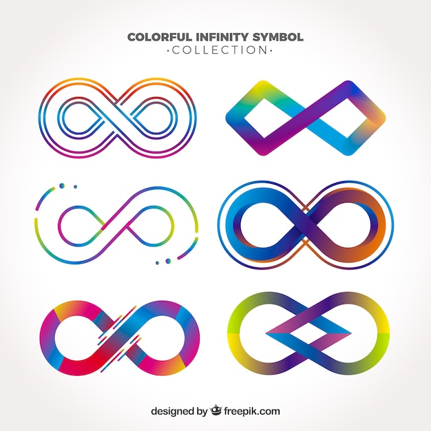 Colorful infinite symbol collection