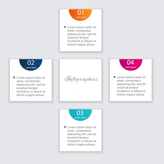 colorful info graphics for your business presentations.