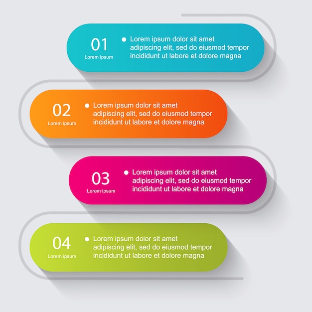 colorful info graphics for your business presentations.