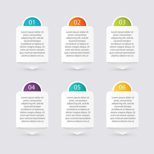 colorful info graphics for your business presentations.