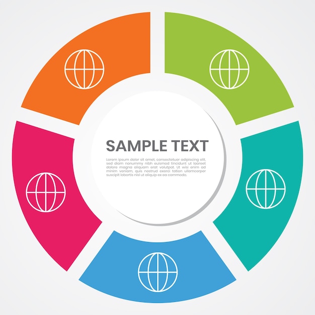 다채로운 infographic 디자인 벡터 템플릿